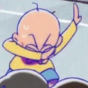 A picture of Chibita from Osomatsu San dabbing